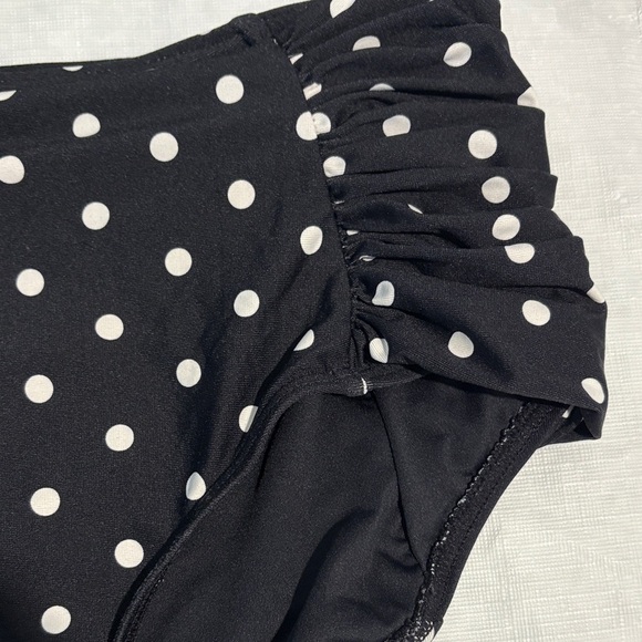 Polka Dot Black Bikini Set - Picture 4 of 6